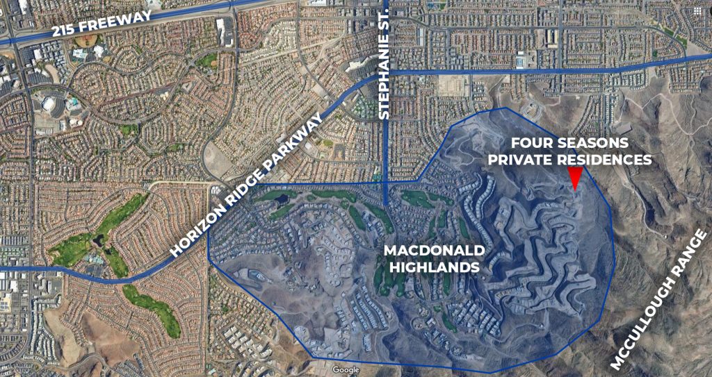 Four Seasons Las Vegas Private Residences Community Map