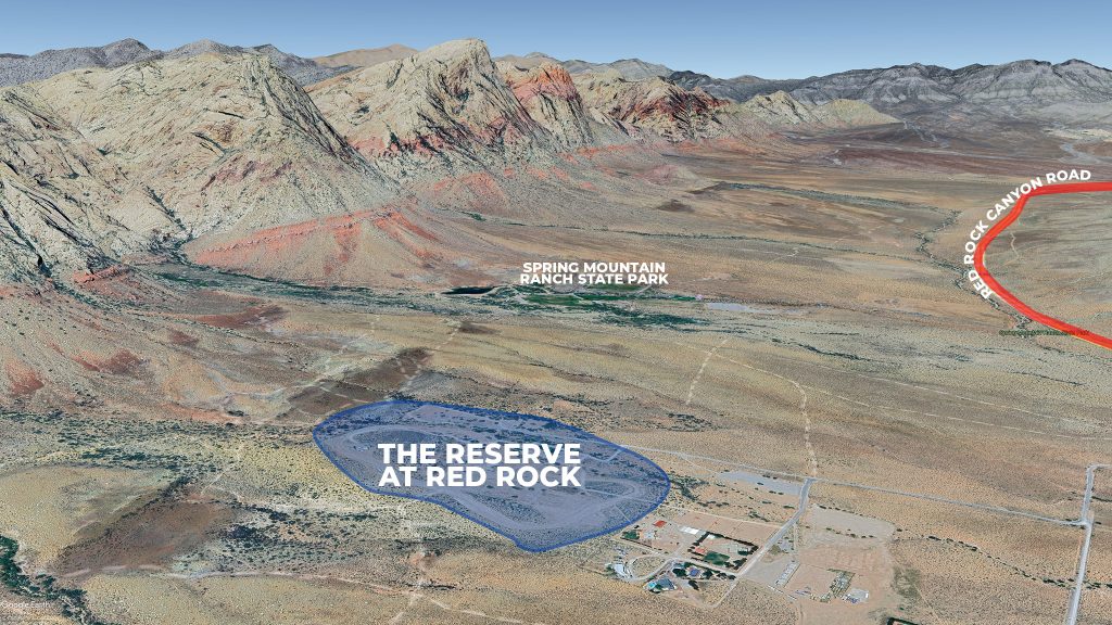 Reserve at Red Rock Canyon Aerial Map Overview